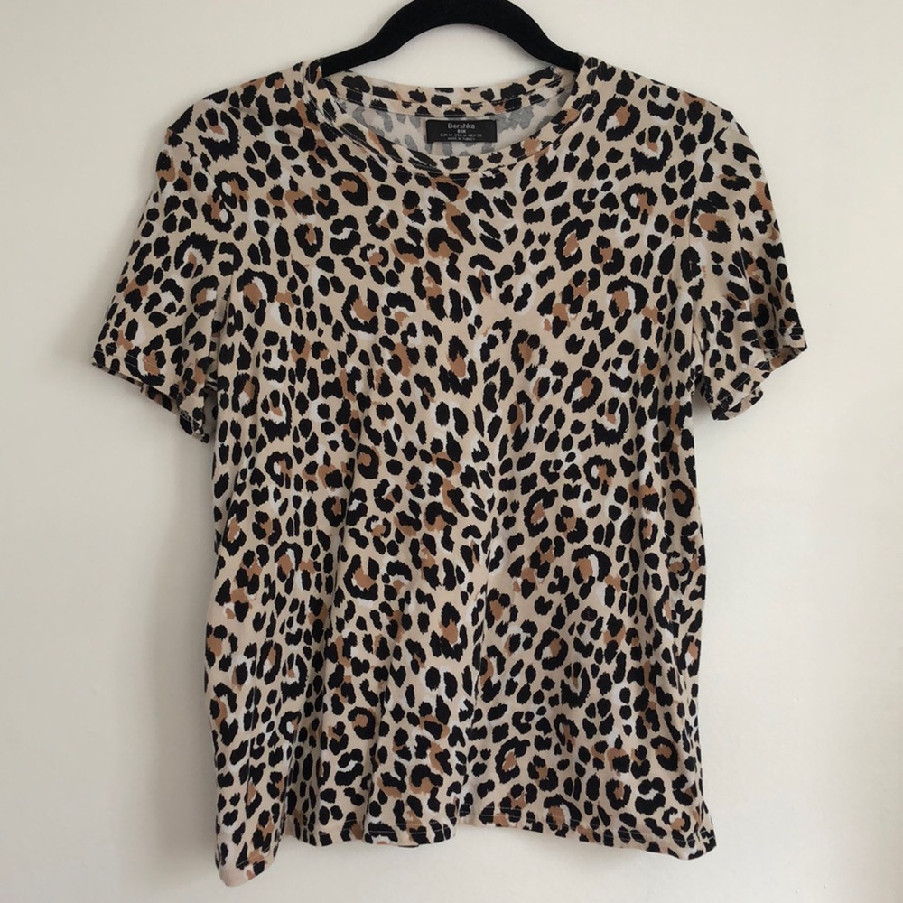 Bershka cheetah print T-shirt